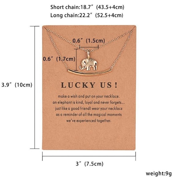 *Arriving soon* lucky elephant necklace - Picture 4 of 4